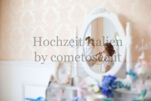 Vorbereitungen für eine Hochzeit in der Toskana: Haare & Makeup von professionellen Stylisten