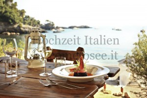 Restaurant am Strand in Italien - perfekt für Hochzeiten im kleinen Kreise