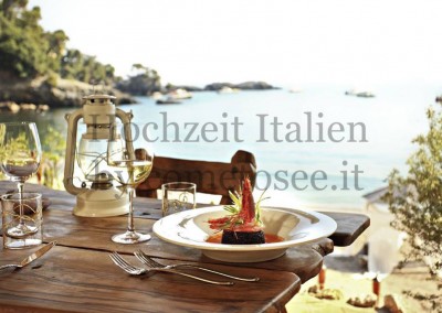 Restaurant am Strand in Italien - perfekt für Hochzeiten im kleinen Kreise