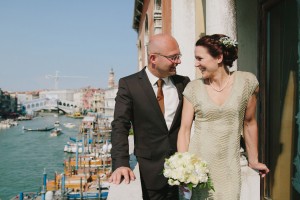 Katharina und Martin bei ihrer Hochzeit in Venedig
