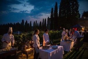 Hochzeitsbuffet bei Hochzeit in Toskana