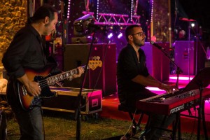 Musiker bei Party-Hochzeit in der Toskana