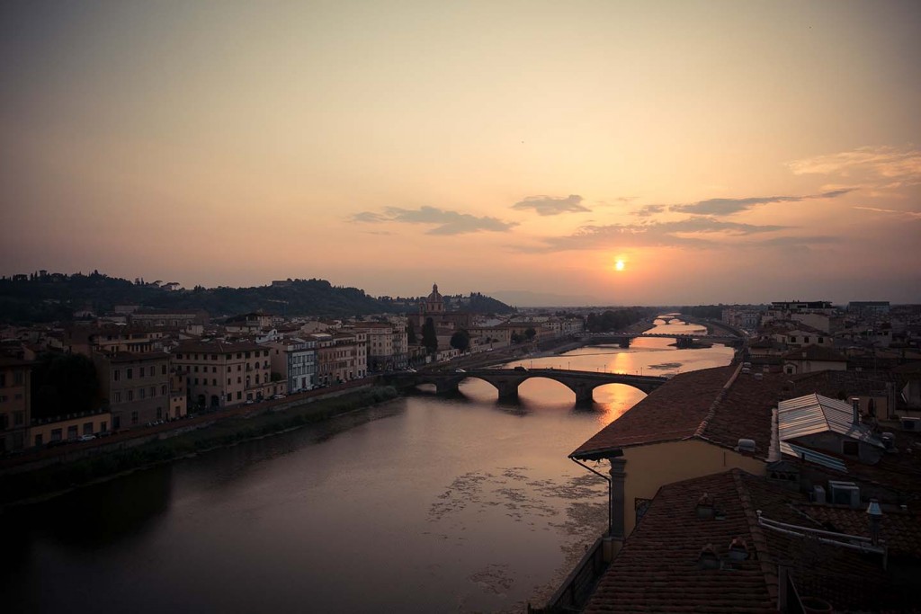 Sonnenuntergang in Florenz 