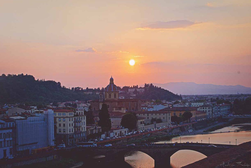 Florenz bei Sonnenuntergang 