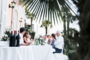 Hochzeitsempfang im Freien