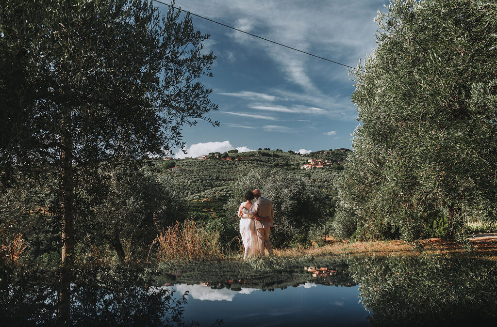Hochzeitspaar in der Toskana