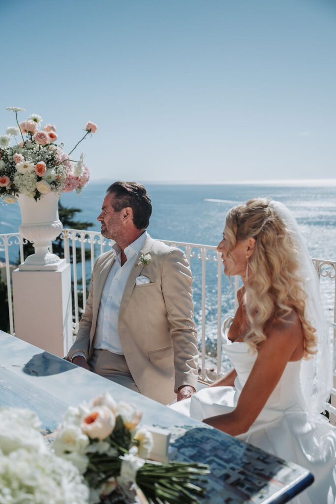 Zivile Trauung an der Amalfi Küste in Positano 
